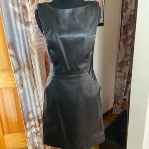 Faux leather dress